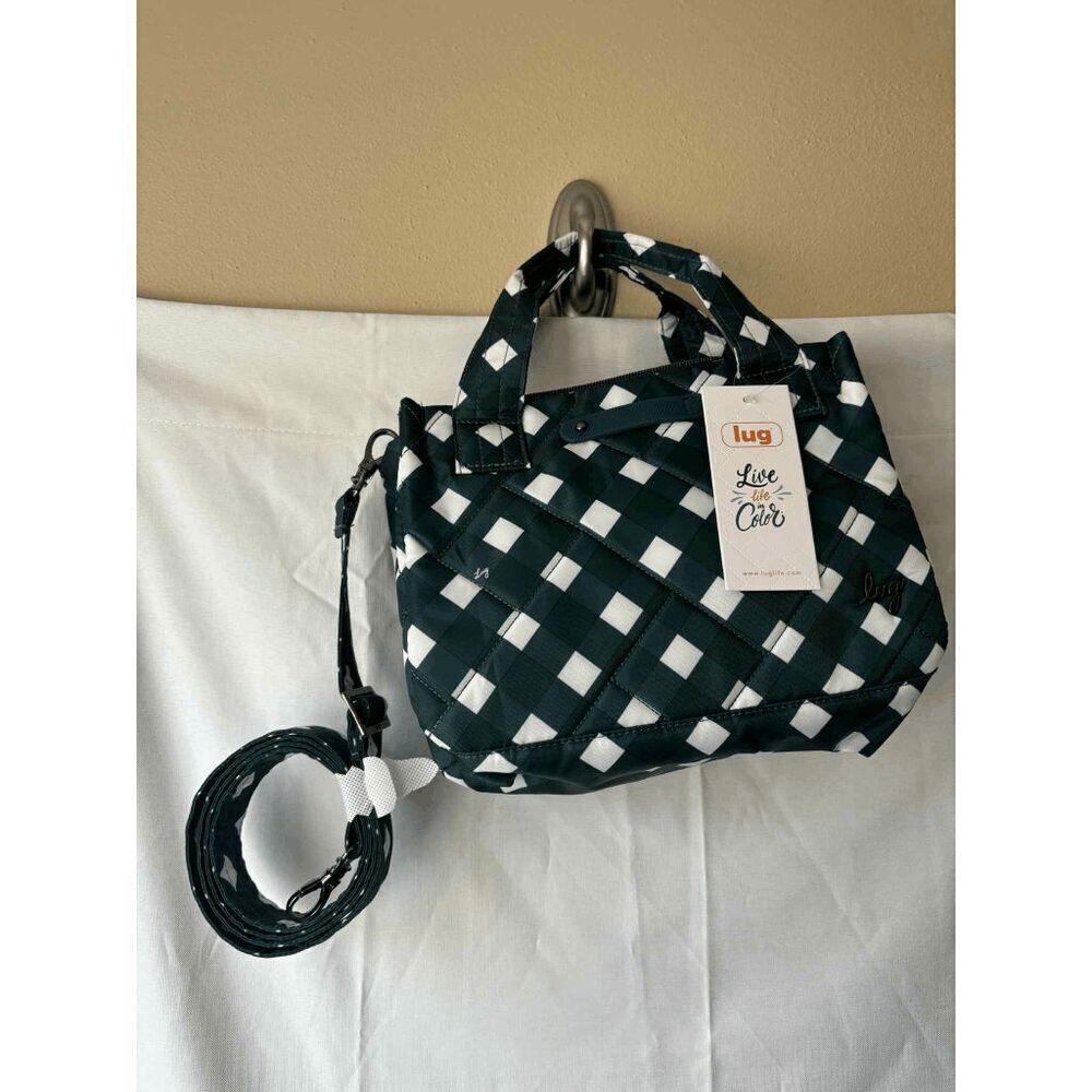 Lug Jitterbug Crossbody Bag in Gingham Evergreen